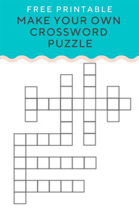 make your own crossword puzzle free.